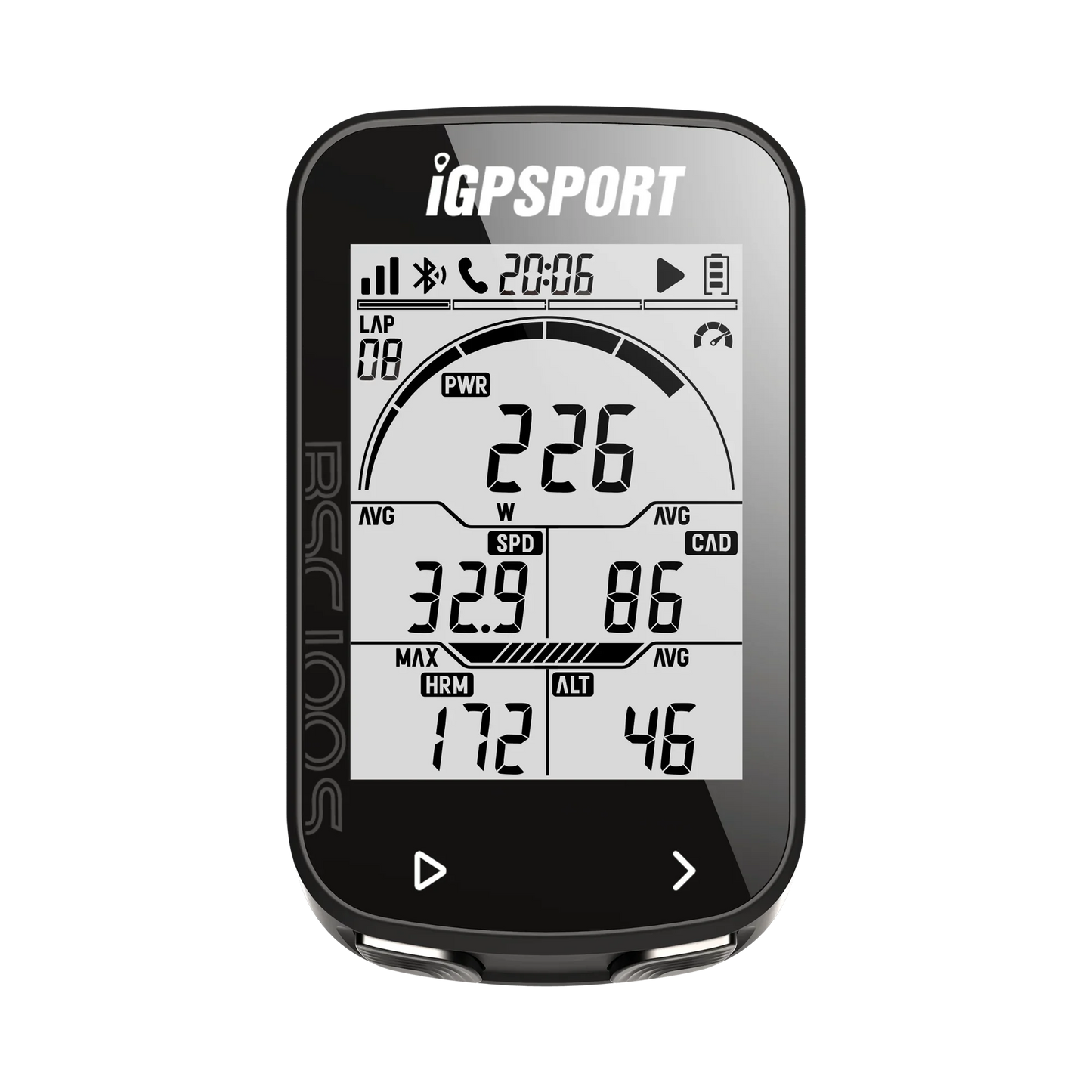 IGPSPORT BSC100S GPS Bike Computer — Wireless Speedometer, Digital Stopwatch & Cycling Odometer