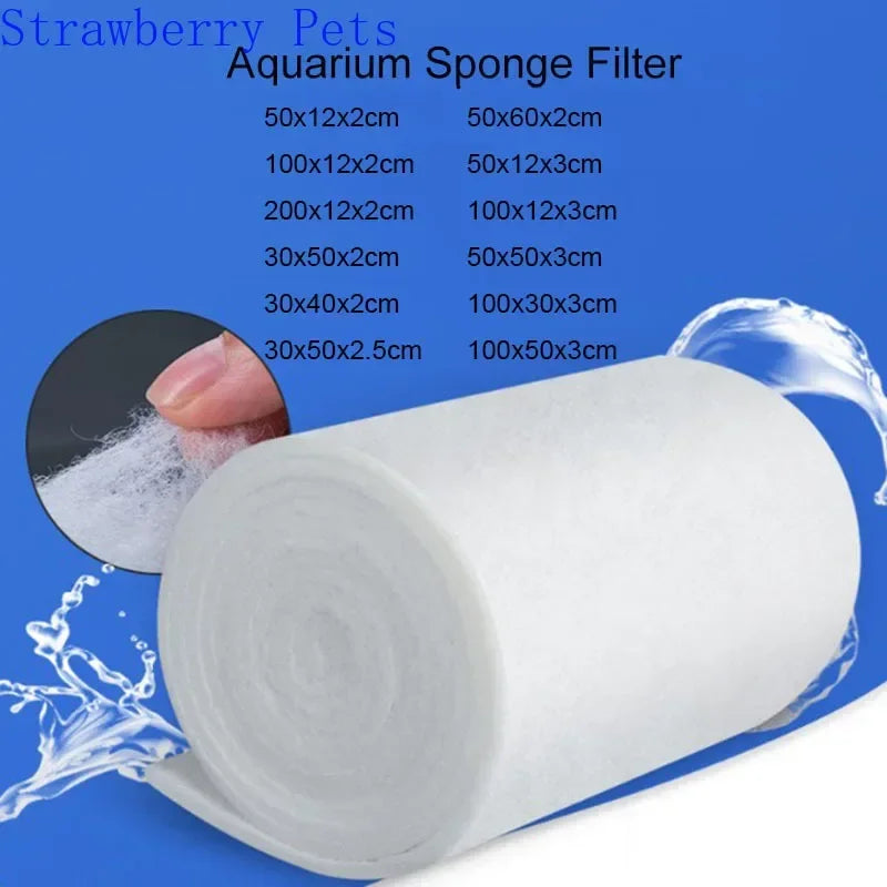 Super Thick Biochemical Aquarium Filter Cotton - Sponge Foam for Fish Tank, Bio Skimmer