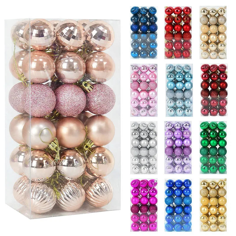 Christmas Ball Ornaments – Hanging Tree Pendants for Xmas, Home Decor, 2026 New Year & Holiday Gifts
