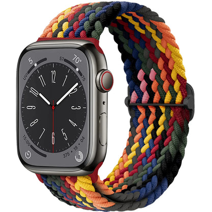 Elastic Braided Solo Loop Apple Watch Band – Adjustable Stretch Strap for Series SE, 5–11 & Ultra 3 (40mm–49mm)