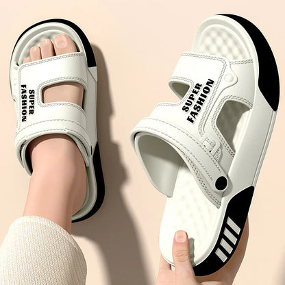Men’s EVA Platform Slippers - Soft-Soled Summer Slides for Home, Beach & Outdoor Walking