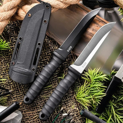 5Cr15Mov Stainless Steel Meat Cleaver & Boning Knife – Sharp Fishing Knife with Holster, Multifunctional Vegetable Peeler