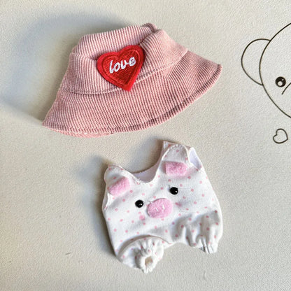 Labubu Doll Clothes Outfit — Accessories for 1st & 2nd Gen Sitting Party Dolls | Powder Point Pig Costume