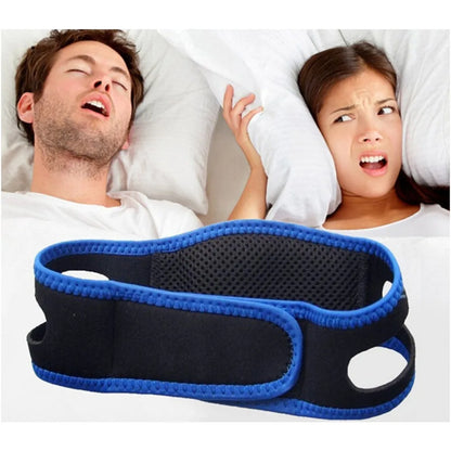 Adjustable Anti-Snore Band - Stop Snoring Chin Apnea Jaw Sleep Close Mouth Belt - New Sleep Care Tool