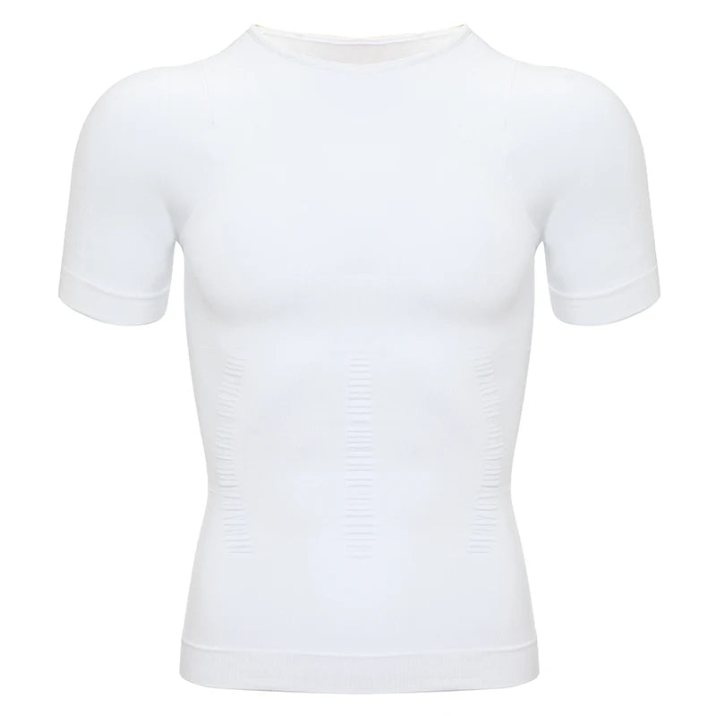 Men’s Weight Loss Body Shaper T-Shirt – Slimming Compression Gynecomastia Undershirt Waist Trainer Muscle Tank Top