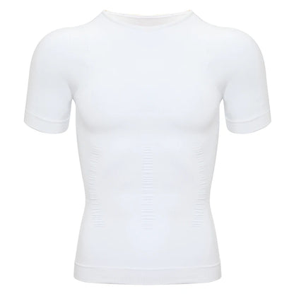 Men’s Weight Loss Body Shaper T-Shirt – Slimming Compression Gynecomastia Undershirt Waist Trainer Muscle Tank Top