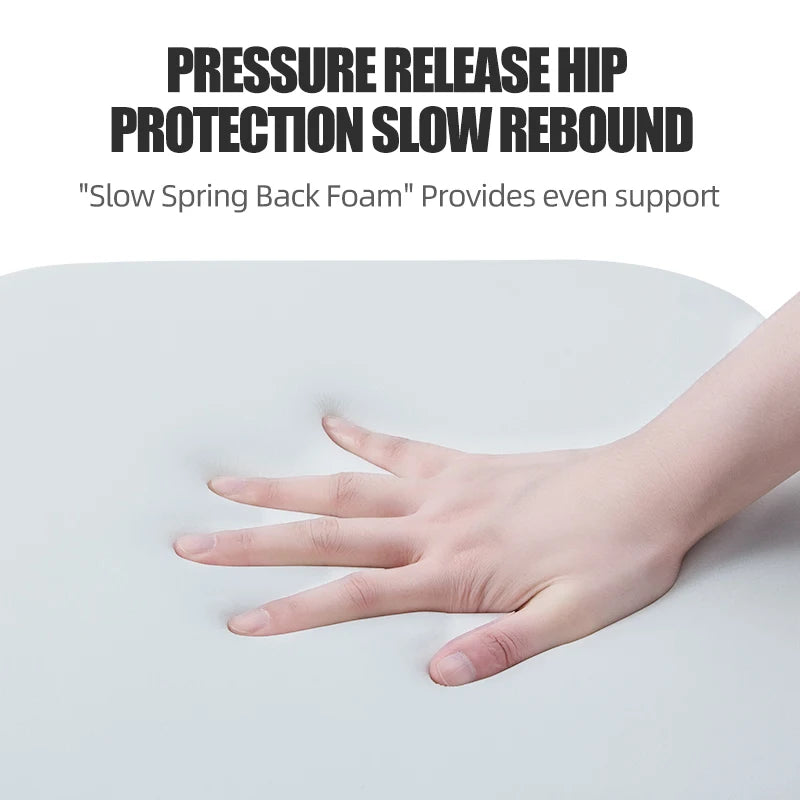 Ergonomic Memory Foam Seat Cushion – Office & Student Chair Pillow for Hemorrhoid Relief and Prolonged Sitting