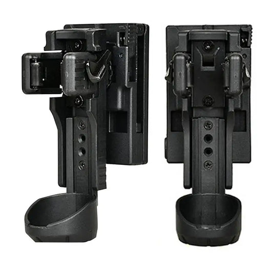 Multipurpose Flashlight Holster - Belt Mount Quick Release Holder Portable Light Carry Case for Outdoor Use