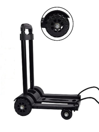 2/4-Wheeled Small Truck with Foldable Pull Rod – Portable Grocery, Luggage & Household Shopping Cart