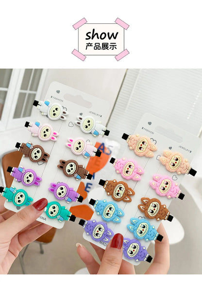 60pcs Cartoon Anime Hair Clips for Girls Kawaii Kids Hair Accessories Gifts