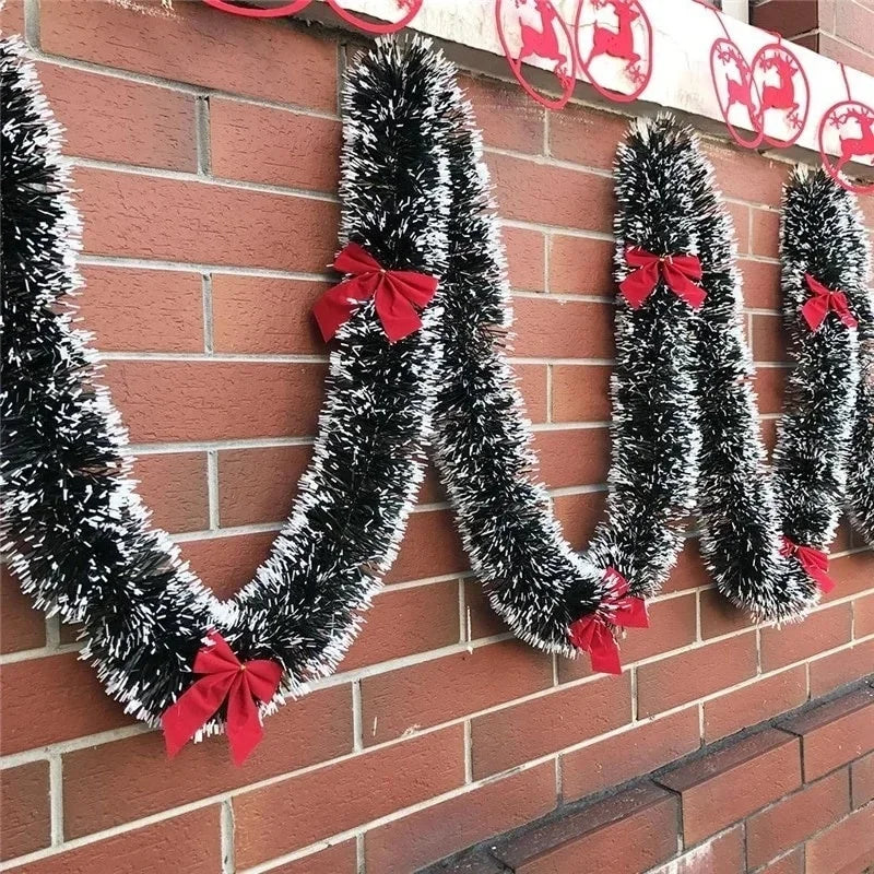 2M Christmas Ribbon Garland – Festive Tree, Party & Wedding Decoration