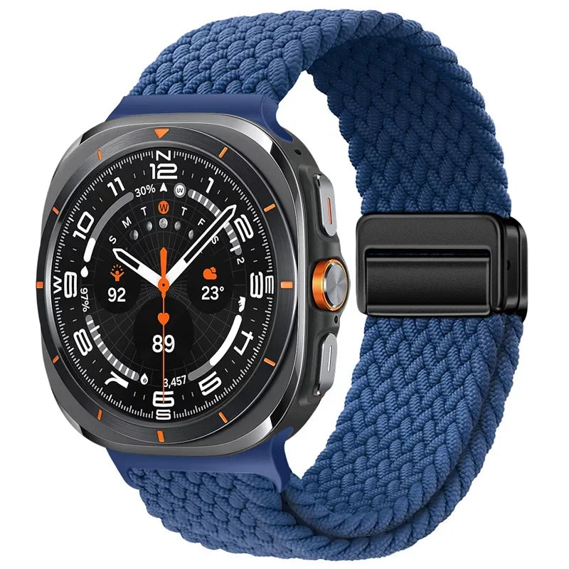 Magnetic Nylon Strap for Samsung Galaxy Watch Ultra 47mm – Adjustable Loop Bracelet Band Accessory