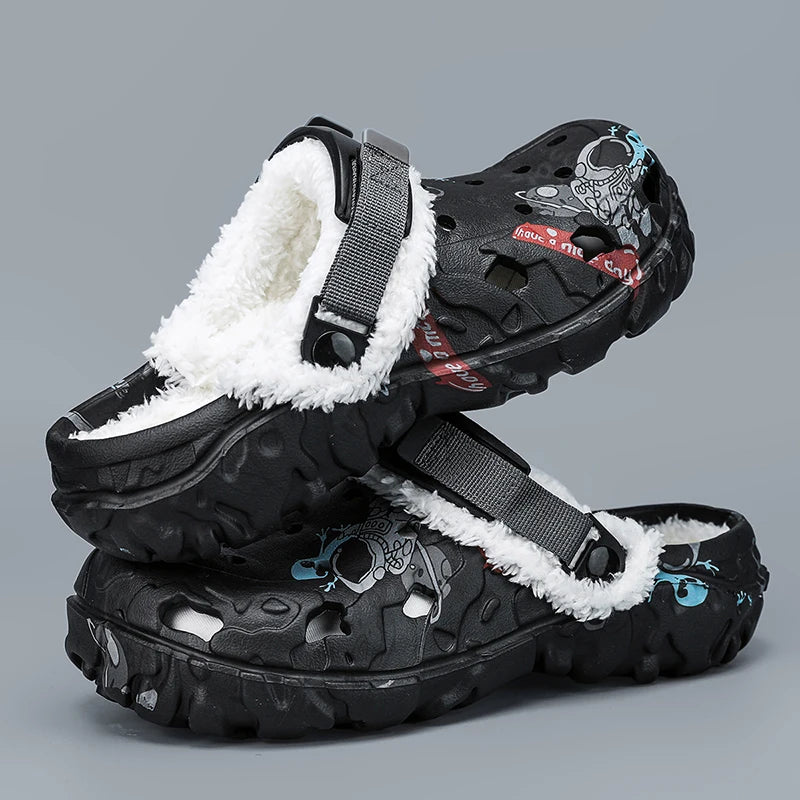 Men’s & Women’s Winter Slippers – Soft Plush Indoor, Non-Slip Removable Sandals, Big Size 47