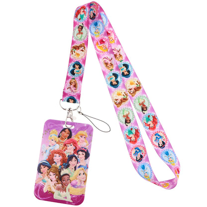 Cartoon Stitch Credential Holder Lanyard – Cute Neck Strap for Keychain, Pass & Credit Card Holder Accessories