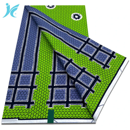 Classic African Wax Fabric - 100% Cotton Soft Ankara Pagne for Women's Dresses