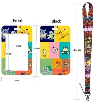 Pikachu Neck Strap Lanyard for Keys – ID Badge Holder, Keychain, Key Rings, Fashion Accessory Gift