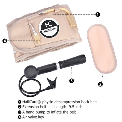 Heating Waist Massager Belt — Vibration & Inflatable Back Pad for Relaxation and Pain Relief