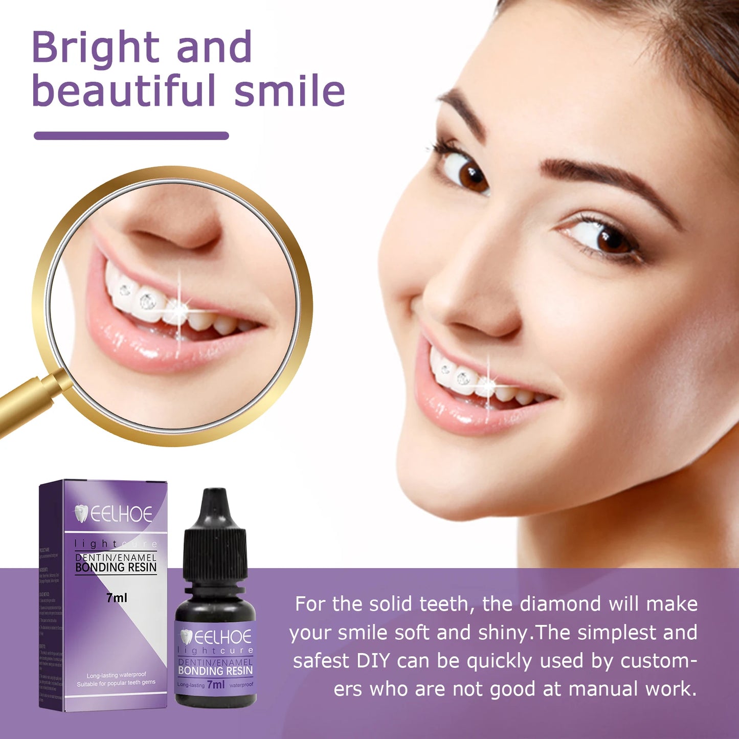 Tooth Gem Glue Dental Adhesive for Diamond Crystals & Jewelry | Sturdy Orthodontic Gel for Teeth Gems