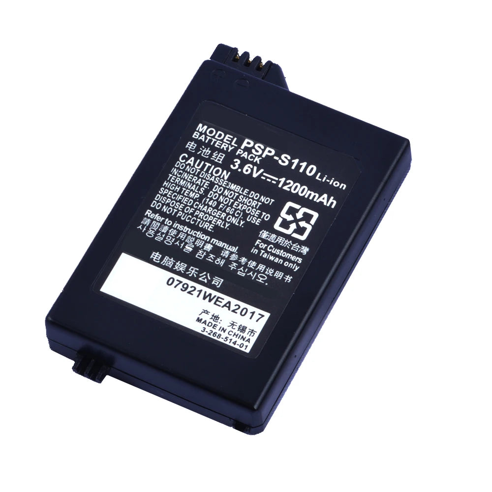 1200mAh 3.6V Replacement Battery for Sony PSP2000/3000/PSP-S110