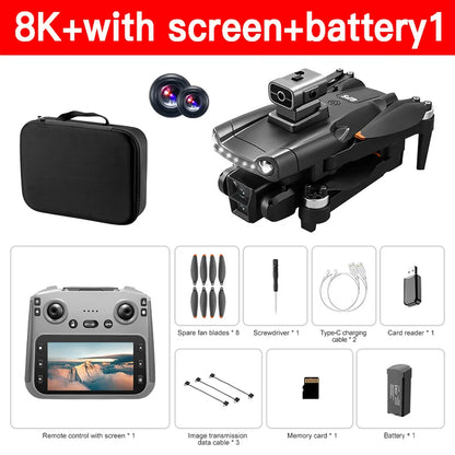 Xiaomi V198GPS Drone with 8K HD Camera – Foldable Brushless Quadcopter with Obstacle Avoidance & Optical ESC Aerial Tech