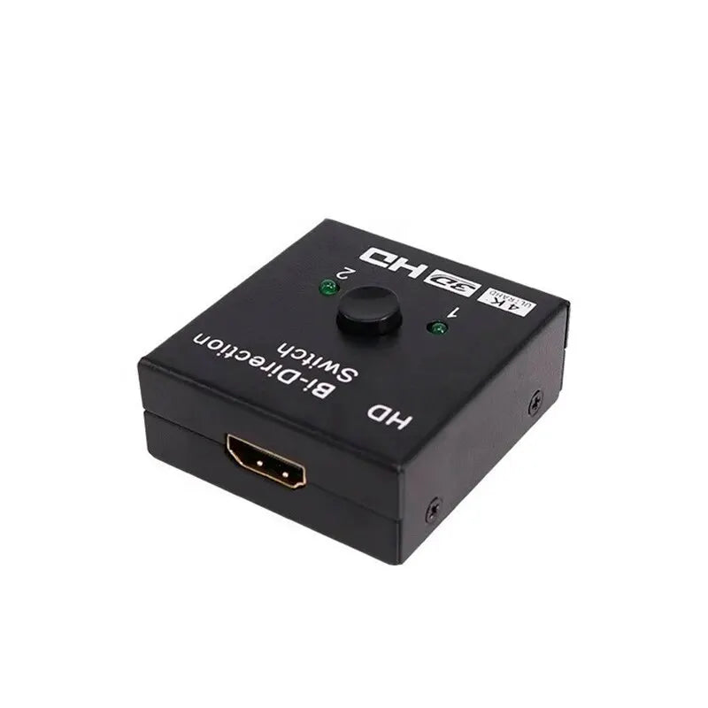 HDMI 2.0 4K 60HZ Bi-Directional Switch Splitter - 1x2 2x1 Dual Ports Adapter Converter - Supports Ultra HD 4K