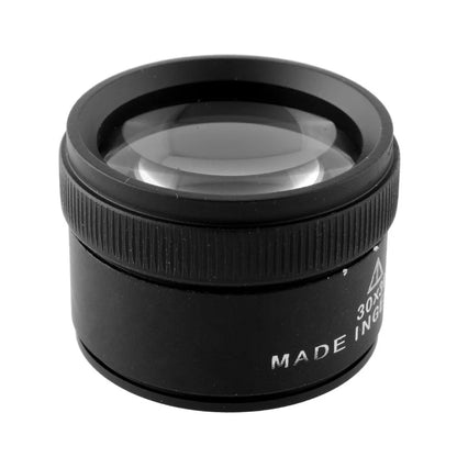Premium 30x 40mm Magnifying Glass Loop – Microscope Lens for Coins, Stamps & Jewelry