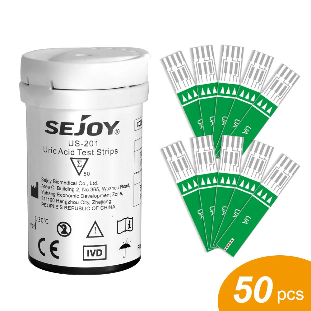 CDS-101 Multifunction Test Strips - Blood Glucose, Ketone and Uric Acid Testing Strips, 50 per Bottle (Meter Not Included)