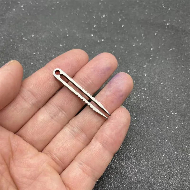 Titanium TC4 Clip Tweezers – EDC Multipurpose Precision Pick-Up Clamping Tool for Outdoor & Maintenance, 6 Colors
