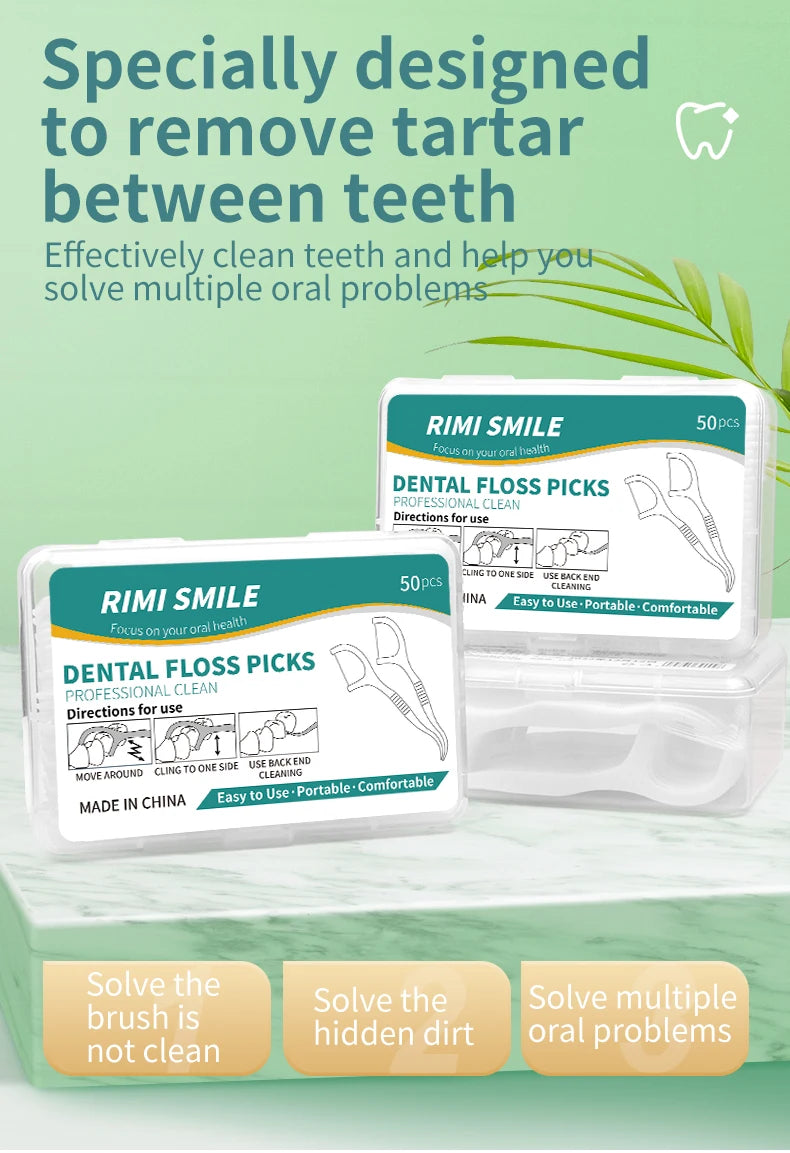 50/150/300/600/1000 PCS Dental Floss Sticks - Oral Care Tools for Effective Cleaning