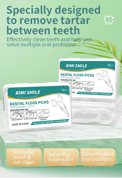 50/150/300/600/1000 PCS Dental Floss Sticks - Oral Care Tools for Effective Cleaning