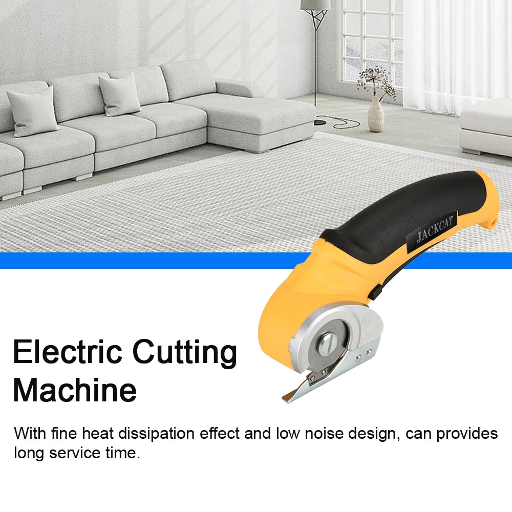 6mm Electric Rotary Cutter – Fabric, Paperboard, Leather, and Plastic Trimmer Scissors for Precise Cutting