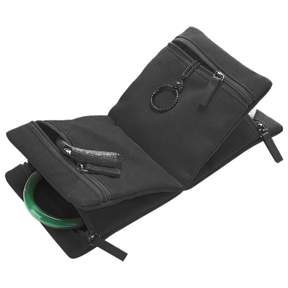 High-Quality Velvet Tassel Jewelry Box – Portable Soft Storage Case for Multifunctional Jewelry & Accessories