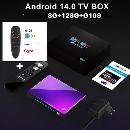 H96 MAX M9 AI Android 14 TV Box, 8-Core Rockchip RK3576, Wifi6, BT5.4, 4GB/64GB & 8GB/128GB, 8K 120fps Streaming, 1000M LAN