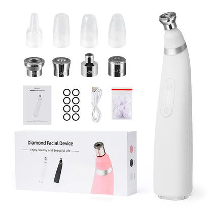 Foreverlily Portable Diamond Peeling Machine – Microdermabrasion Facial Cleaner & Blackhead Remover Vacuum Device