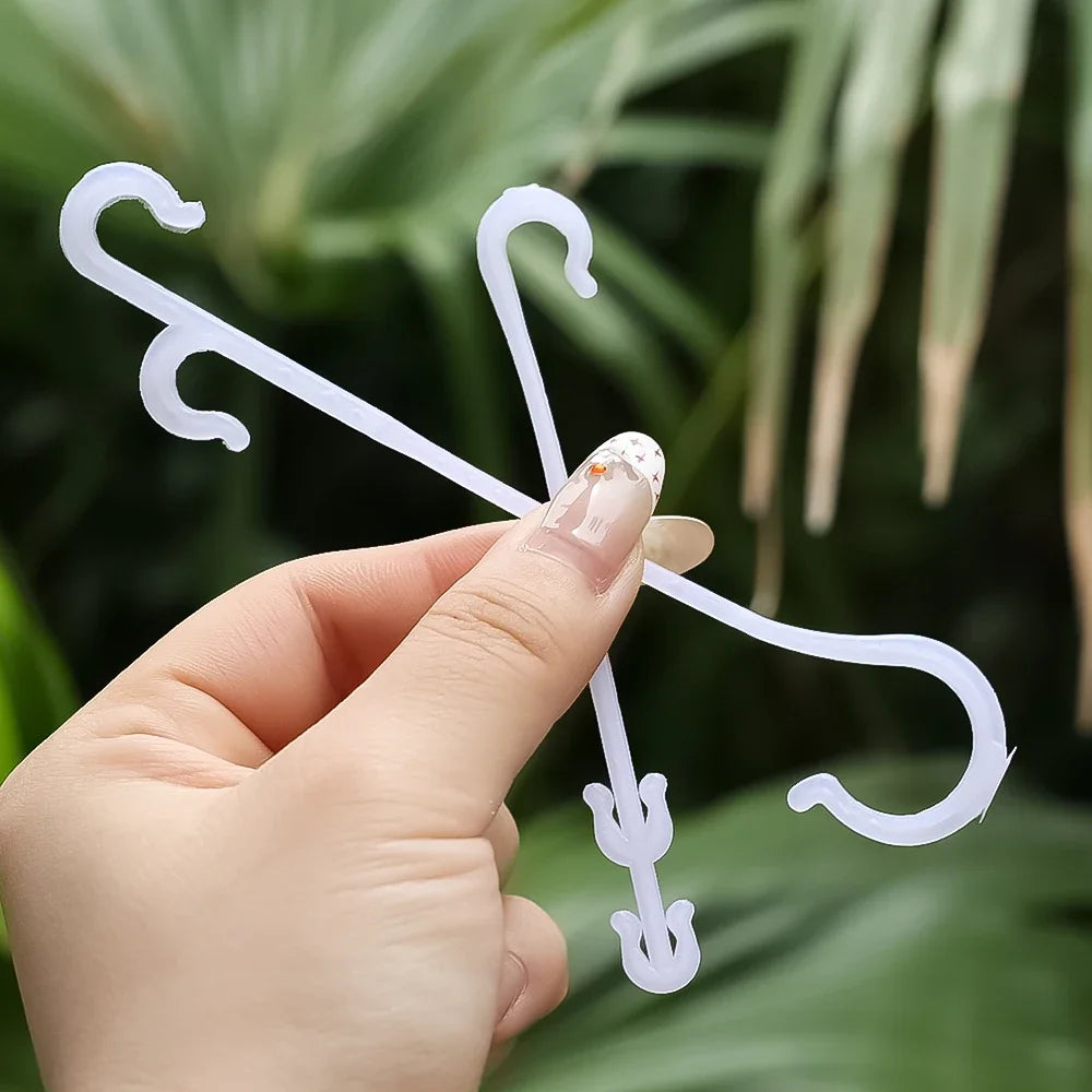 Plant Tomato Support J Hooks - Reusable Trellis Buckle Clips for Vegetables & Climbing Vines (1–100 PCS)