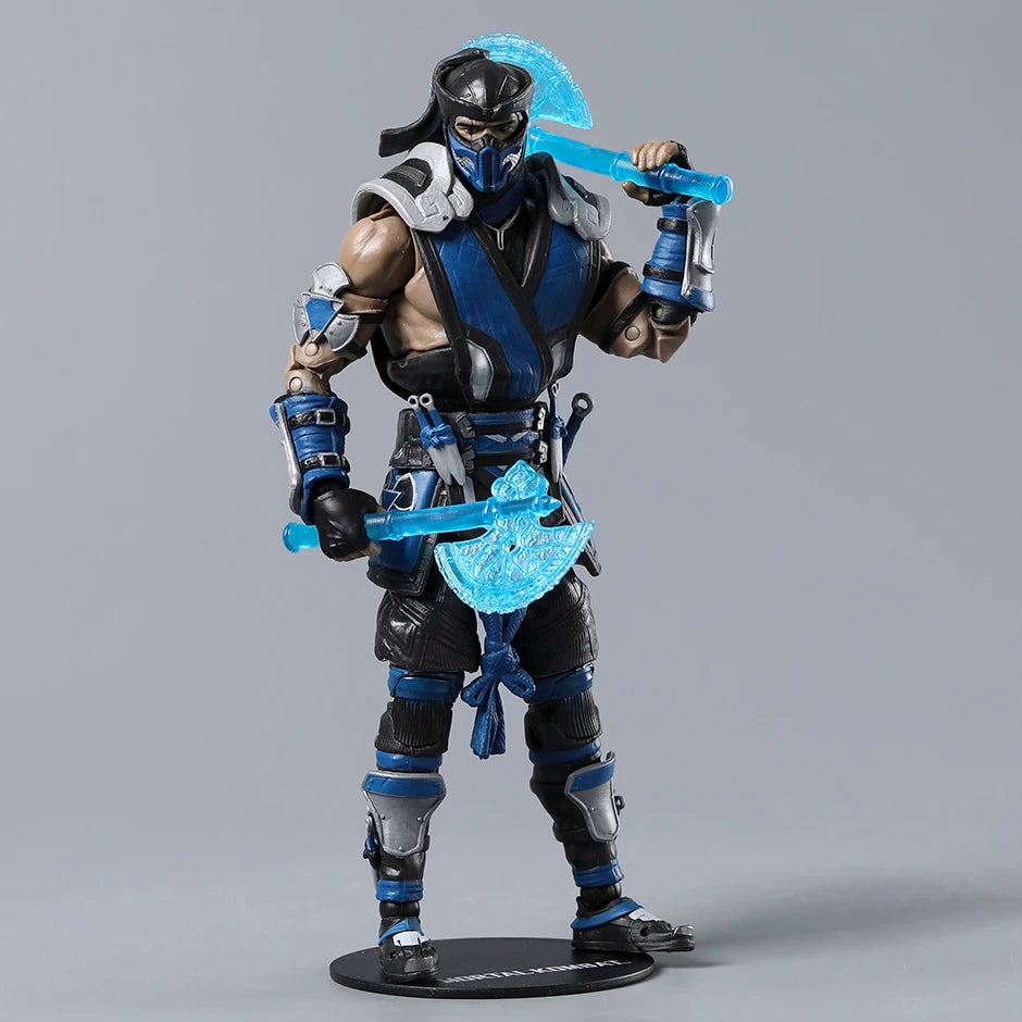 Scorpion & Sub-Zero Mortal Kombat 7" Action Figures – Exclusive Series 1 Movie Collectible Toy Dolls