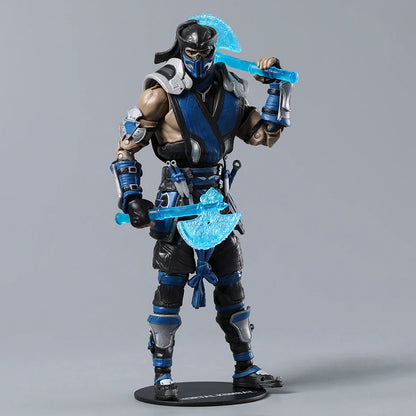 Scorpion & Sub-Zero Mortal Kombat 7" Action Figures – Exclusive Series 1 Movie Collectible Toy Dolls