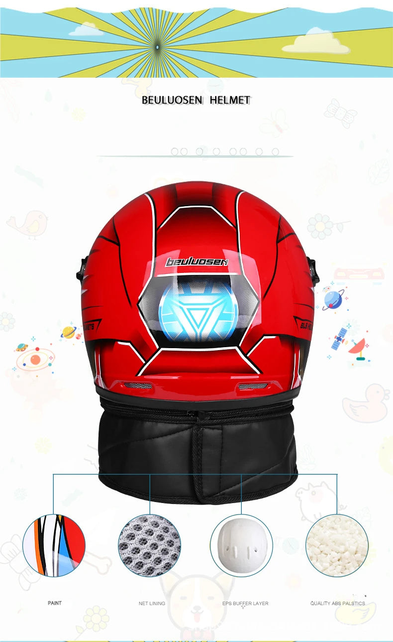Children's Motorcycle Helmet - Boys & Girls Safety Half Helmet for Summer, Scooter & Bike Accessories for Kids