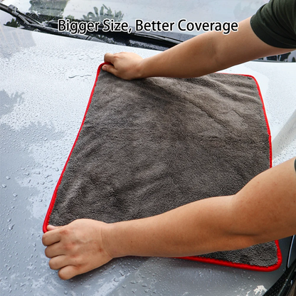 AUTOBRIGHT 1200GSM Microfiber Car Cleaning Towels – Ultra-Soft Wash & Dry Cloths