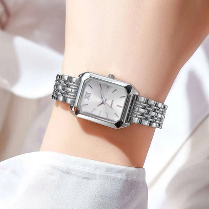 Luxury Women's Rectangle Quartz Watch - Elegant Analog Fashion Wristwatch Gift
