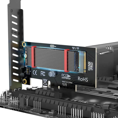JEYI M.2 SSD Heatsink - Aluminum NVMe 2280 Radiator with Silicone Thermal Pad for PS5, Laptop & Desktop
