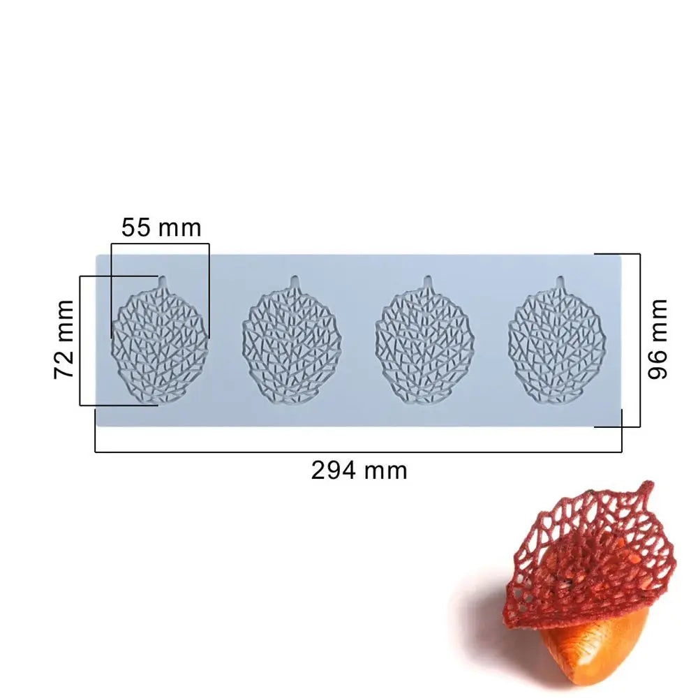 3D Cake Lace Silicone Mold — Leaves, Honeycomb & Butterfly Fondant Chocolate Stencil for Cake Decorating