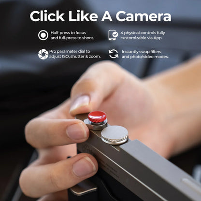 Fotorgear iPhone 17 Retro Camera Case Kit - Classic Photography Accessories with T-Mount Support for External Lenses