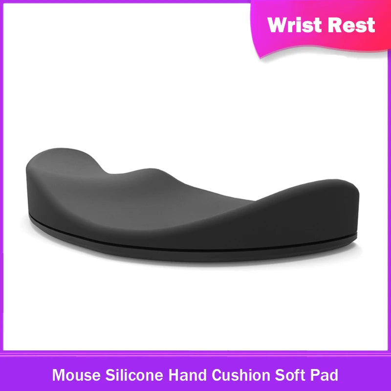 Mouse Wrist Rest Silicone Hand Cushion – Soft Pad Palm Support, Durable Armrest for Business, Office & Gaming Use