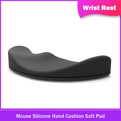 Mouse Wrist Rest Silicone Hand Cushion – Soft Pad Palm Support, Durable Armrest for Business, Office & Gaming Use