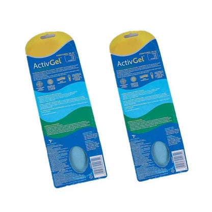 Silicone Sport Shoe Insoles - Non-Slip Gel Massage Pads with Shock Absorption & Orthopedic Foot Support