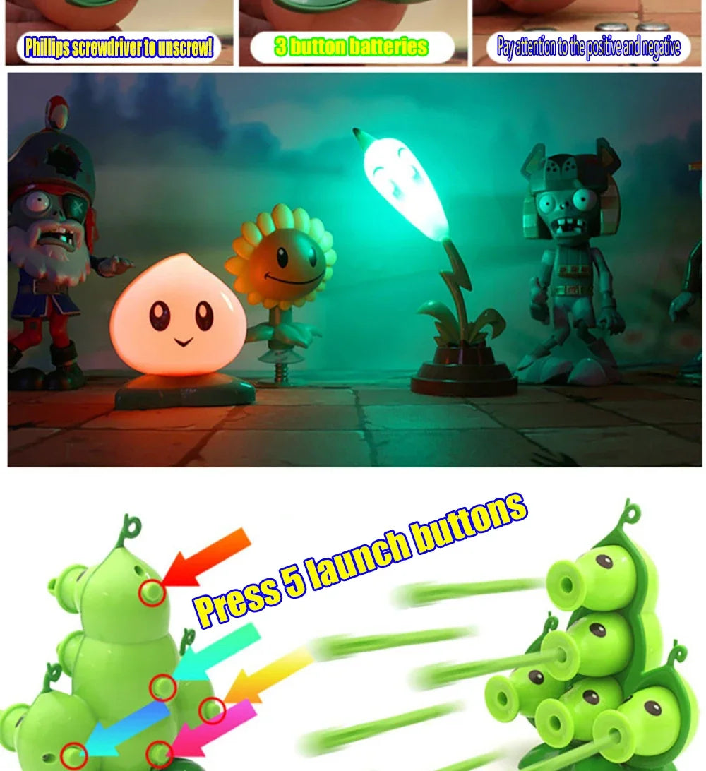 Plants vs Zombies PVZ Pea Shooter Boss Action Figure – Dave Allstar Toy Doll for Kids Gift
