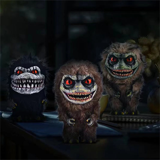 Creepy Alien Monster Plush Doll - Horror Movie Style Stuffed Toy for Halloween Party Decor and Funny Collectible Prop