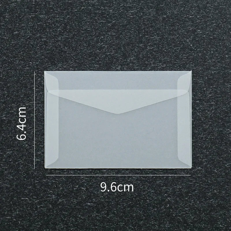 50 Pcs Blank Translucent Envelopes – for Invitations, Postcards, Gift Boxes, Wedding & Business Letters