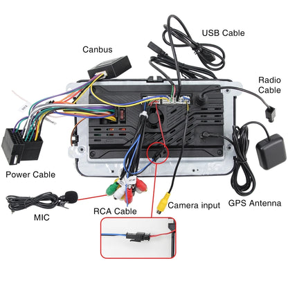 GRANDnavi Android 13 Car Radio GPS - 2Din Multimedia Player for VW, Skoda Octavia, Golf 5/6, Passat B6, Polo, Jetta